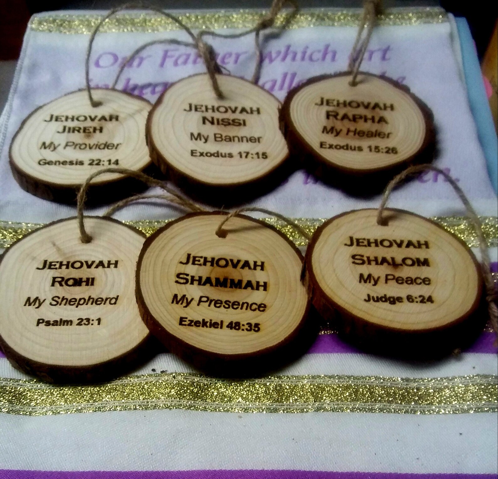 names-of-god-christmas-ornament-wood-slices-etsy