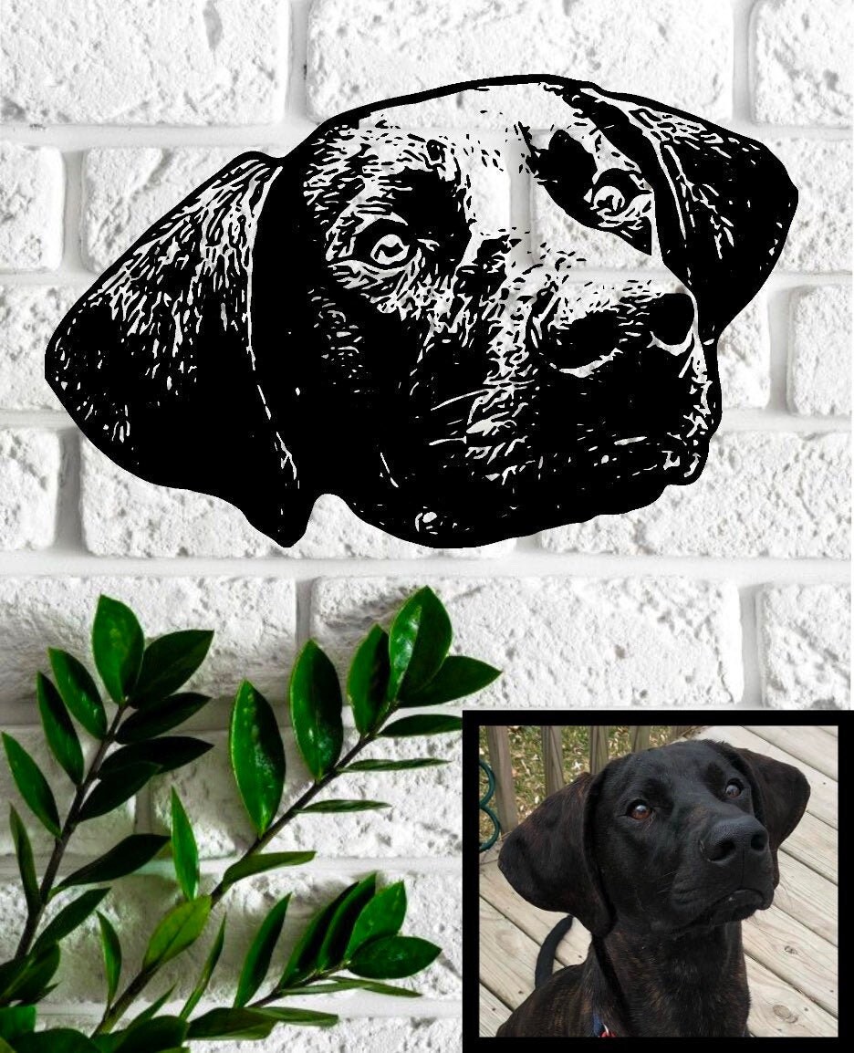 Custom Pet Portrait Decals Etsy