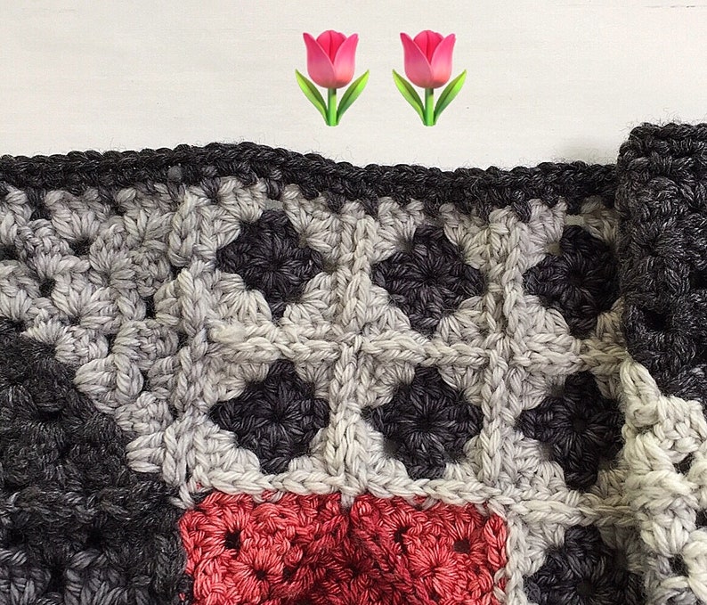 Coloured Square Blanket Crochet Pattern by Atelier Sopra image 2