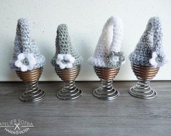 Acrylic Crochet Egg Warmer - Crochet Egg Cosy - Set of 4 - by Atelier Sopra