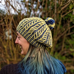 Ferngully Tam - Brioche Knitting Pattern by Atelier Sopra