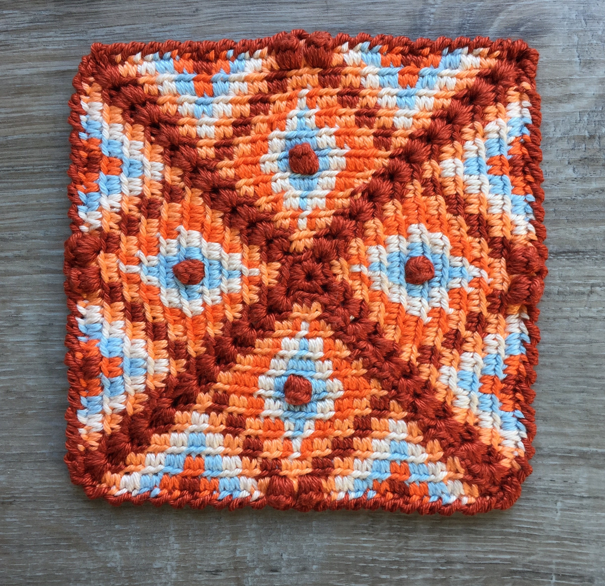 Tapestry Crochet Pattern Coaster Sunburst by Atelier Sopra Etsy UK
