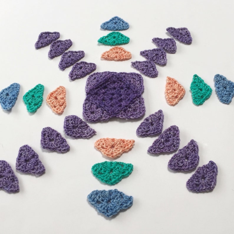 Coloured Square Blanket Crochet Pattern by Atelier Sopra image 3