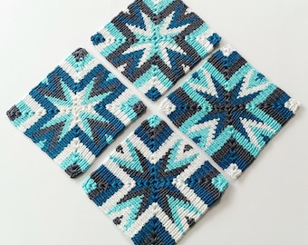 Tapestry crochet pattern coaster Star by Atelier Sopra