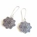 Grey - Saanjh Bela Mandala Oxidised Earrings main image 0