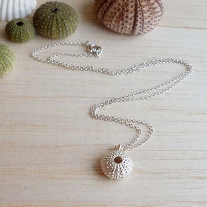 Sterling Silver Sea Urchin Pendant Necklace - Aegean Treasure