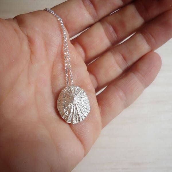 Sterling Silver Limpet Pendant with Sterling Silver Chain or Cord