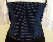 Up Cycled Men's Tie Corset,Up cycled Corset, Mens tie Corset,Steampunk Corset, Bodice, Waist cincher, Boho Bodice, Corset,Pirate Wench