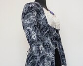 Ladies Punk Corset Jacket Coat, Goddess Gypsy Fairy Witch Alternative Festival Jacket, Long Grey Jacket,Goth Gothic Pirate Vampire Steampunk