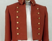 Mens Costume Historical Military Tail Coat, Regency Era Ren Faire Renaissance Jacket, Wellington 18th Century Coat, Elizabethan Steampunk