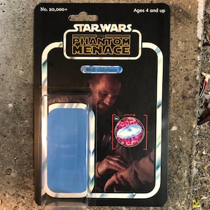 custom vintage retro Star Wars The Force Jedi midi-chlorians 3.75&quot; action (figure not included)