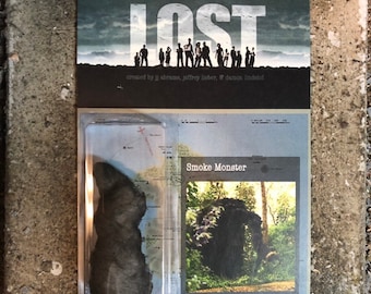 Figura personalizada vintage retro de la serie de televisión Lost, Island Smoke Monster, a escala de 3,75"