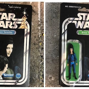 custom vintage retro Star Wars Tonnika Sisters 3.75&quot; action figure (Tatooine Cantina)