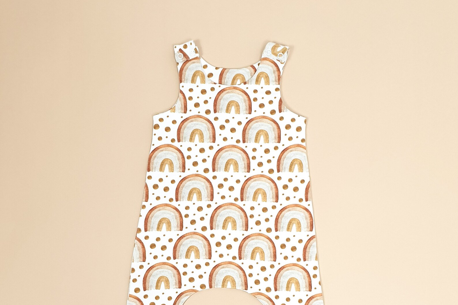 Brown Rainbows Baby Romper Baby Boy Romper Baby Girl Romper Etsy