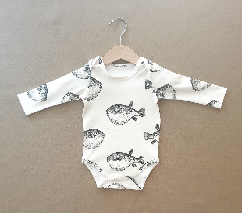 Puffer fish bodysuit for baby baby girl bodysuit baby boy Etsy