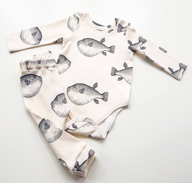 Puffer fish bodysuit for baby baby girl bodysuit baby boy Etsy
