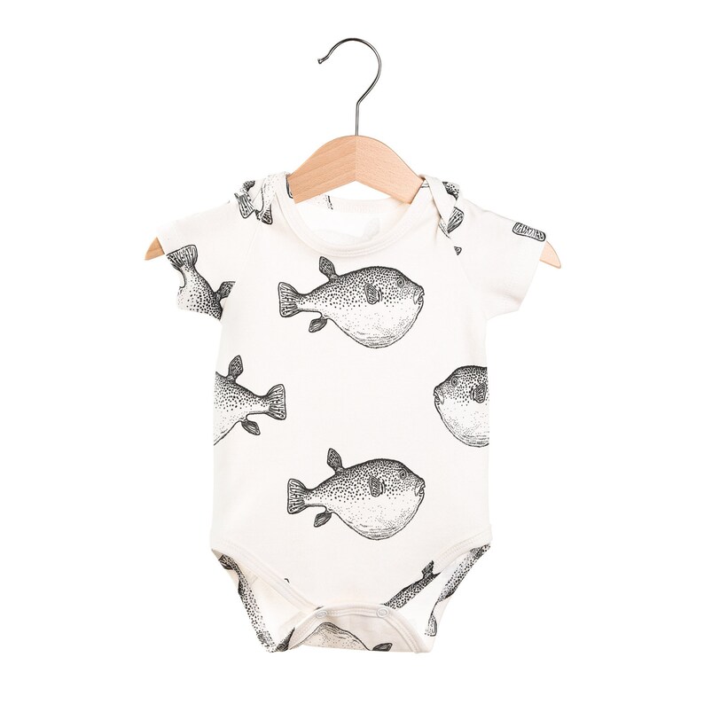 Puffer fish bodysuit for baby baby girl bodysuit baby boy Etsy
