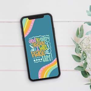 Christian Phone Wallpaper Digital Download | Instant Download | Digital File | Cute wallpaper for phone | Christian | Bible Verse