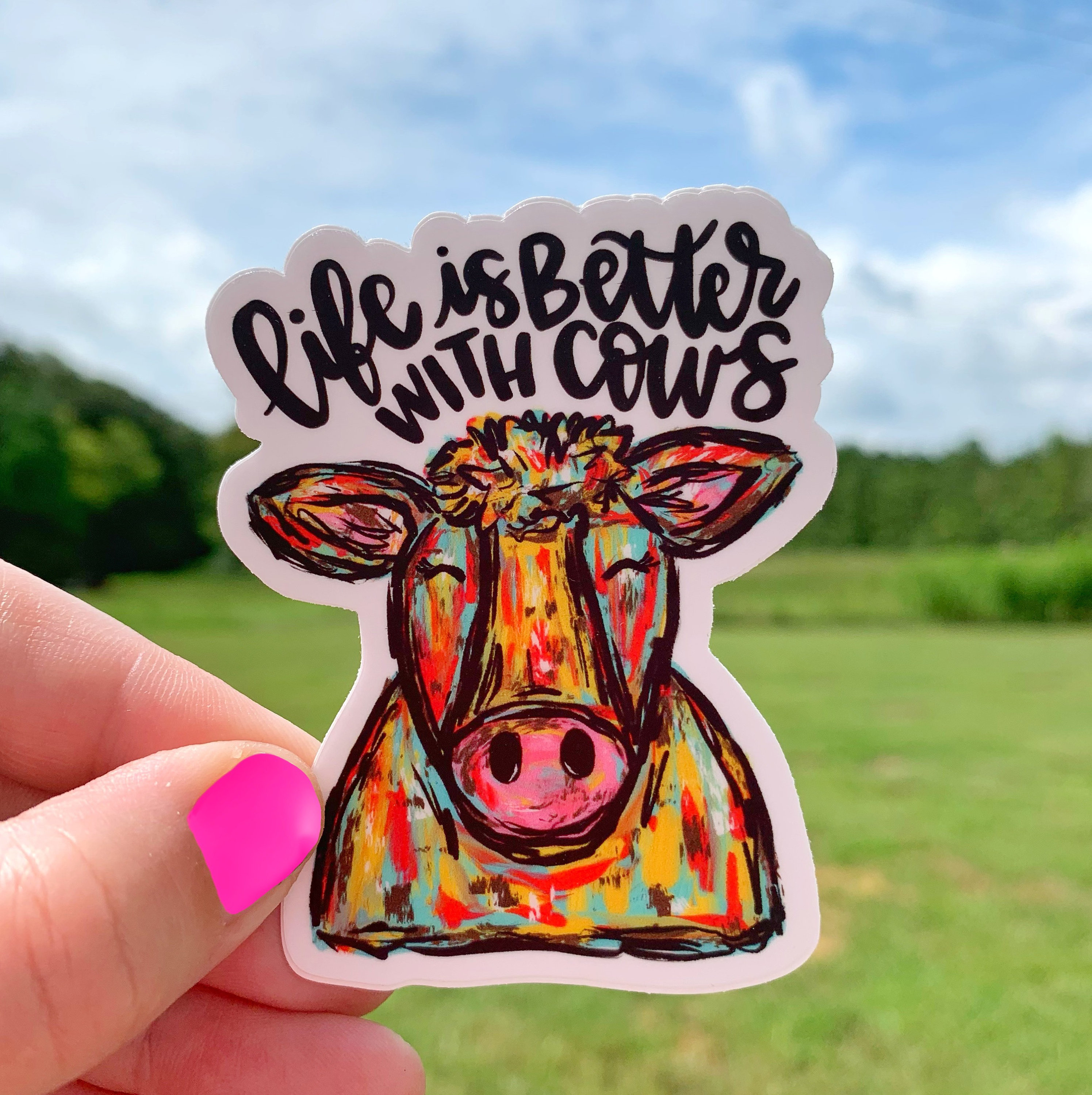 Cow Sticker | Laptop Sticker | Sticker Collector | Vinyl Sticker ...