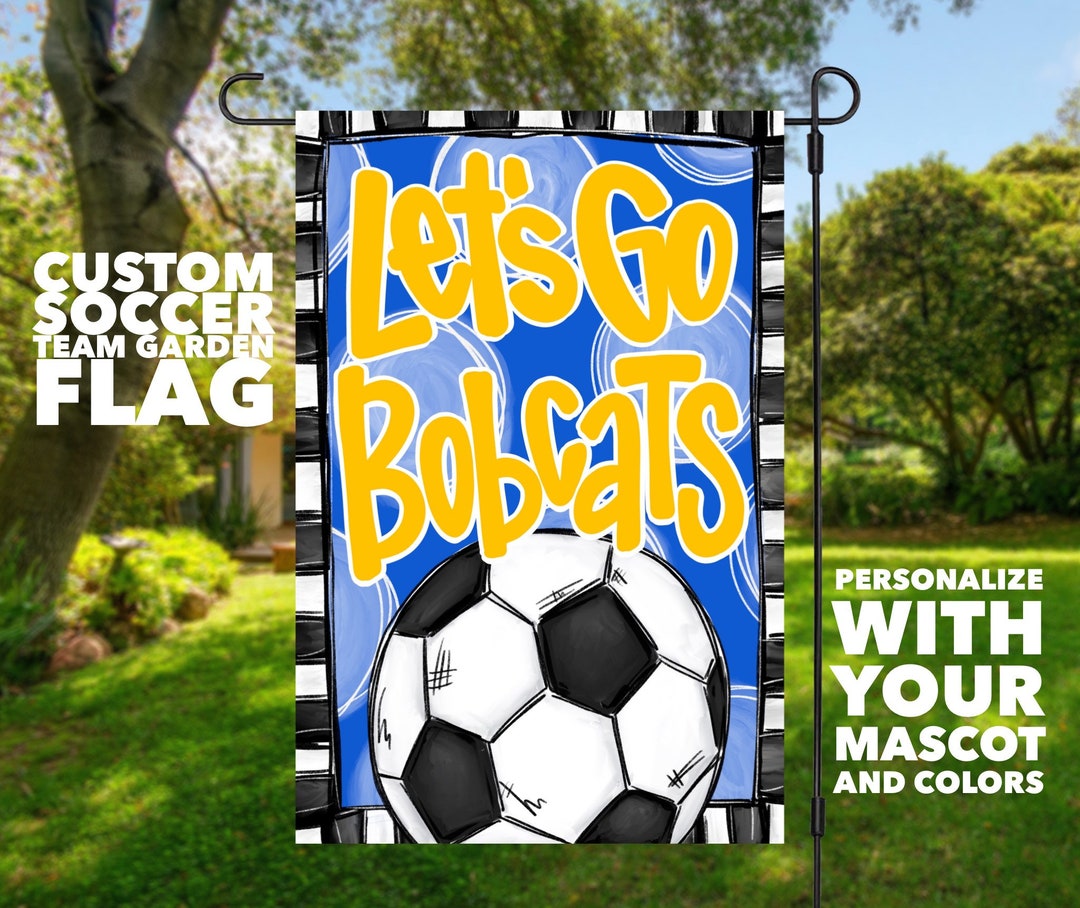 Custom Team Soccer Garden Flag Fall Yard Decor Flag Personalized Yard