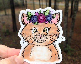 Cat Sticker | Laptop Sticker | Sticker Collector | Vinyl Sticker | Decal | Cat Lover | Cute Cat Decal | Gift for Cat Lover | Kitty