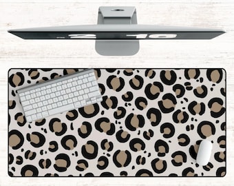 Large Leopard Desk Mat | Desk Accessory | Pretty Desk Pad | Mat For Desk | Desk Topper | Trendy Workspace | Cheetah