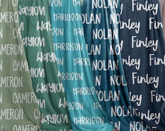 Personalized Name Blanket | Boy Blanket Gift | Custom Baby Blanket | Kids Blanket | Name Blanket | Baby Boy Blanket | Baby Shower Gift