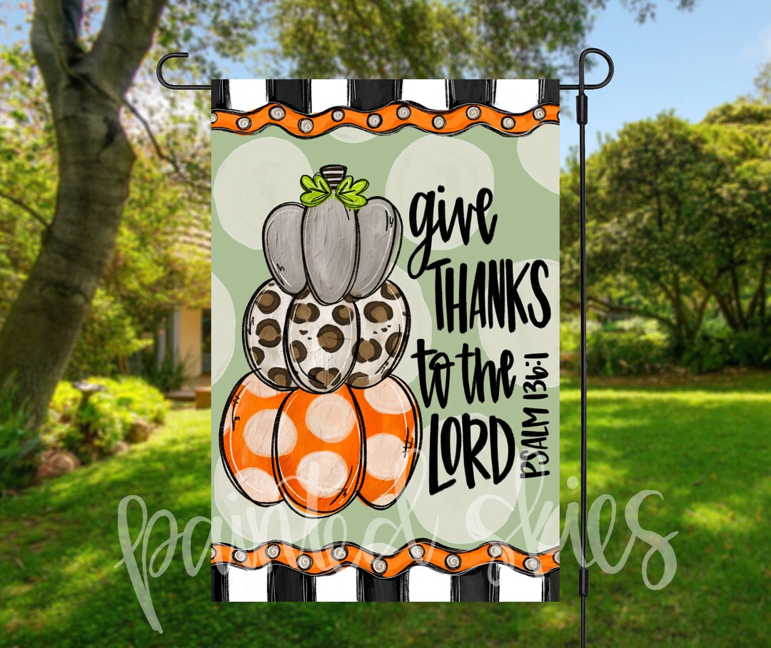 Fall Garden Flag | Pumpkin Yard Decor | RV Campsite Gift | Welcome Flag ...