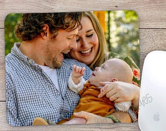 Personalized Custom Photo Mouse Pad | Home Office Decor | Desk Accessories | Christmas Gift | Computer Mouse Pad | Made with your photo