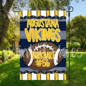 Custom Team Football Garden Flag | fall Yard Decor | Flag | personalized Yard Art | Outdoor Decor | whimsical | let’s go team | game day
