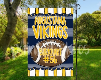Custom Team Football Garden Flag | fall Yard Decor | Flag | personalized Yard Art | Outdoor Decor | whimsical | let’s go team | game day
