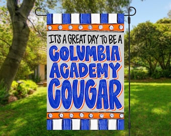 Custom School Spirit Mascot Garden Flag | team Yard Decor | Flag | personalized Yard Art | Outdoor Decor | whimsical  | game day