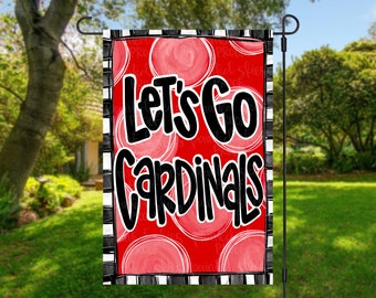 Custom School Mascot Garden Flag | team Yard Decor | Flag | personalized Yard Art | Outdoor Decor | whimsical | let’s go tram | game day