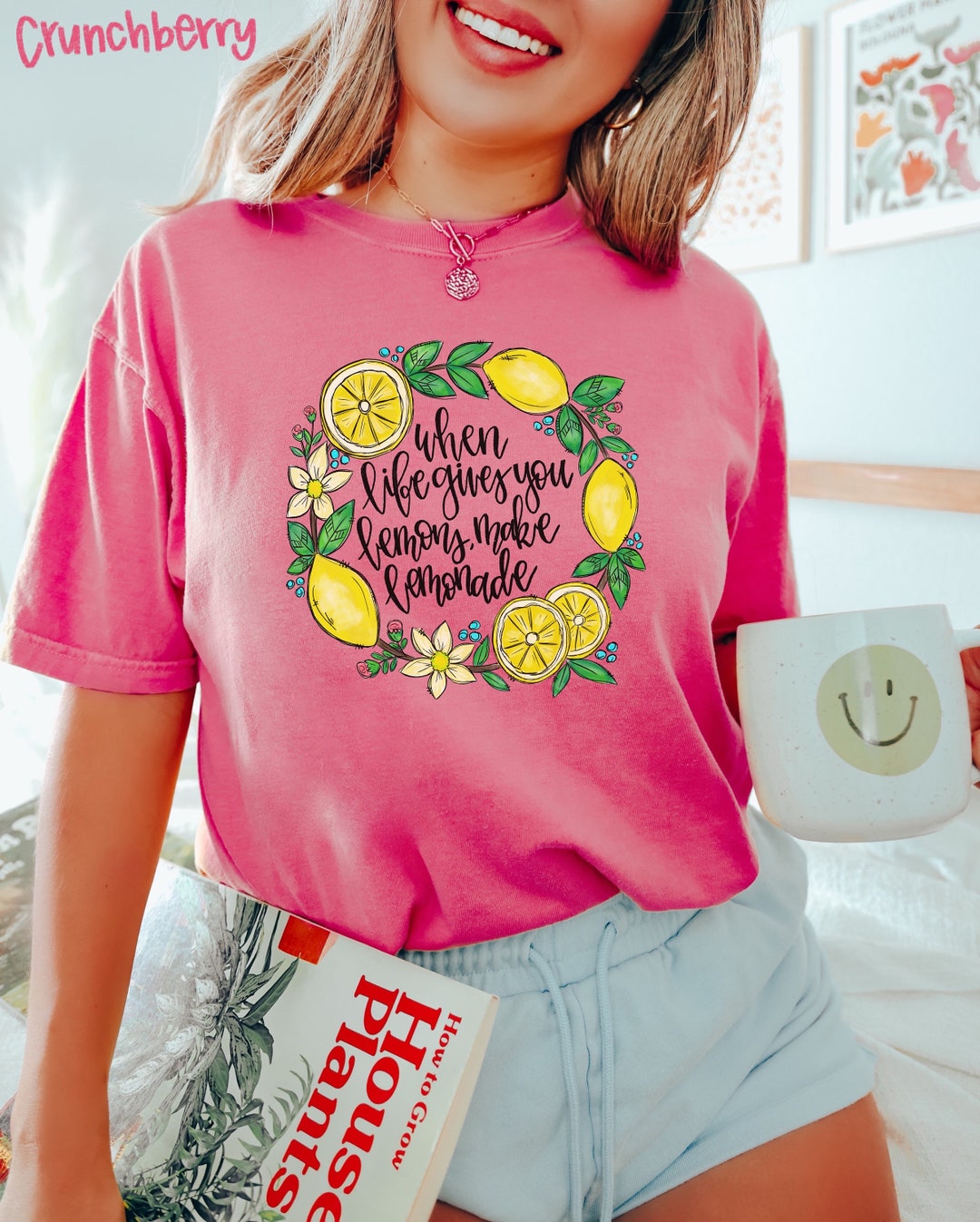 Cute Lemon Summer Comfort Colors T-shirt Womens Oversized Shirt