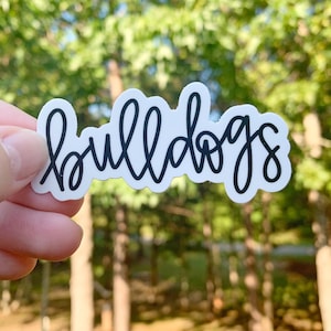 Bulldogs Sticker | mascot | Laptop Sticker | Sticker Collector | Vinyl Car Decal | Teacher Gift | School Spirit | School Decal | bulldog