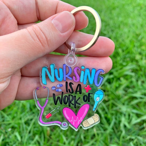 Nurse Key Chain Nursing RN LPN Keychain Nursing School Gift Nurse