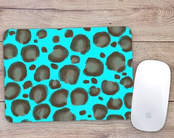 Mouse Pad | Home Office Decor | Desk Accessories | Christmas Gift | Coworker Gift | Computer Mouse Pad | Cute leopard Mouse Pad