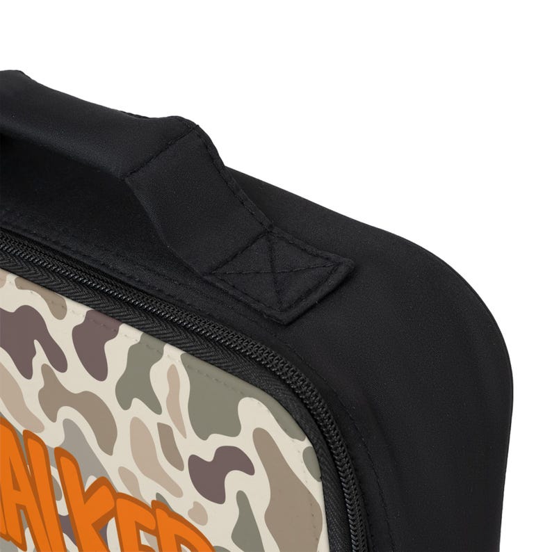 Personalized Duck Camo Lunch Bag for School Boy, Insulated Lunch Box with Name, Back to School, Kids Lunch Tote, Custom Lunchbag, School Bild 5