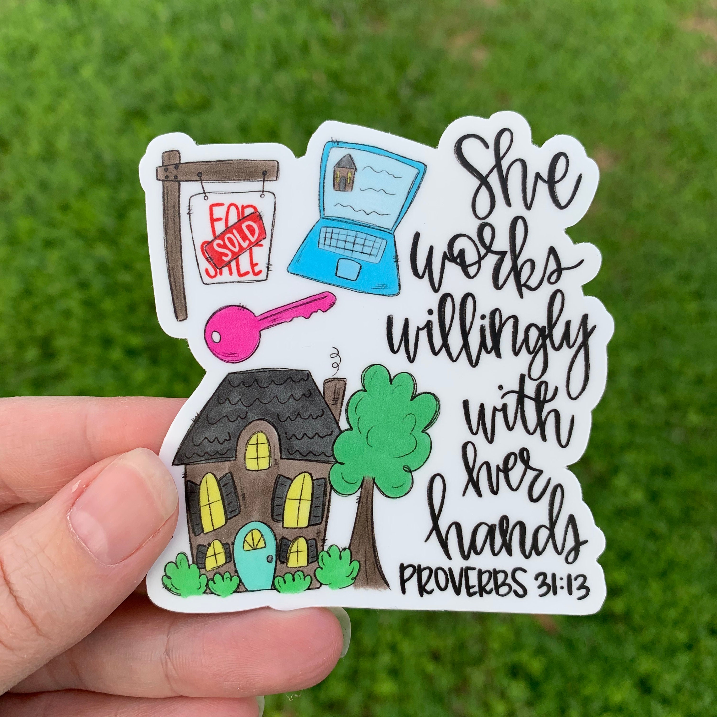 Realtor Sticker Laptop Sticker Real Estate Sticker Vinyl Etsy