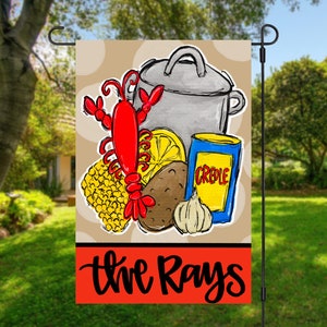 Personalized crawfish boil garden Flag | Yard Decor | Garden sign | Spring Decor | Welcome Flag | Outdoor Decor | Mother's Day Gift |