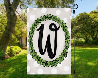 Personalized initial garden Flag | Yard Decor | Garden sign | Spring Decor | Welcome Flag | Outdoor Decor | Mother's Day Gift | wedding gift