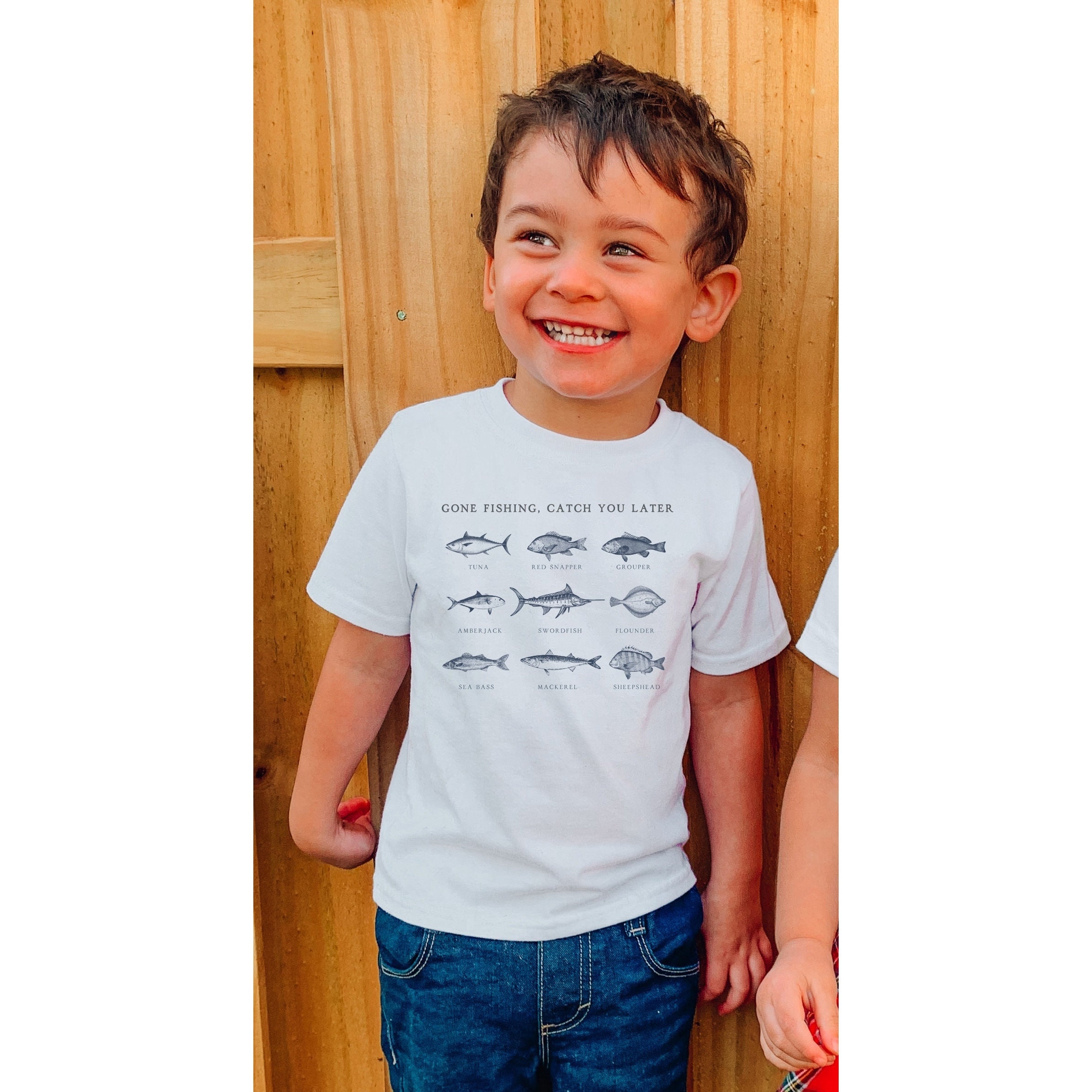 Gone Fishing Catch You Later Boy Toddler T-shirt Cute Tshirt