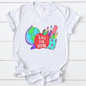 Cute Teacher tshirt | back to school | graduation gift | educator gift | gift for school teacher | teacher assistant gift | teach inspire