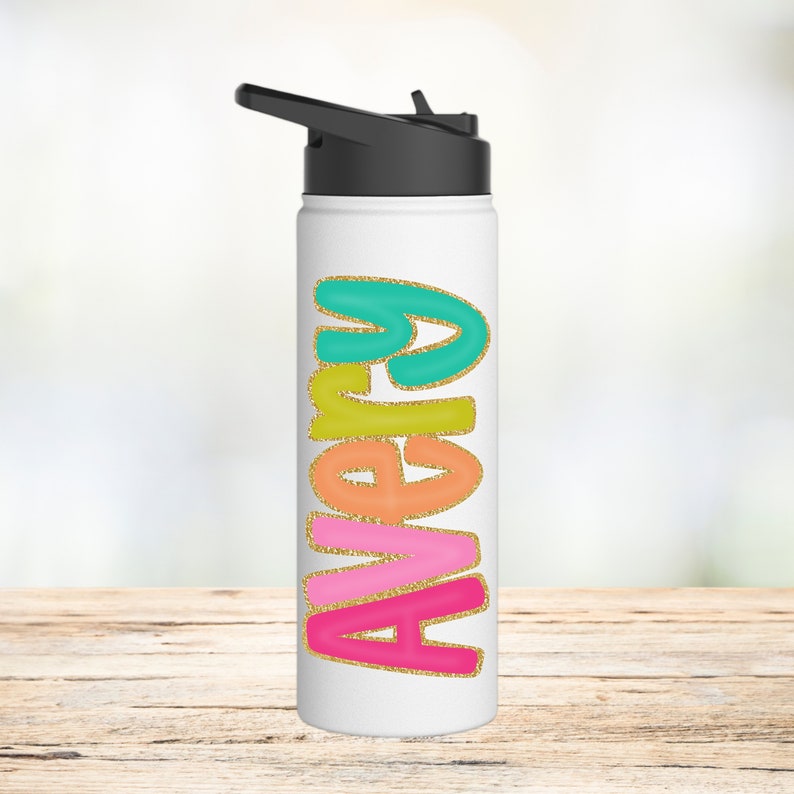 Personalized Stainless Steel Water Bottle With Name | Custom Gift for ...