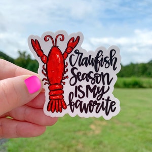 Crawfish Sticker | Laptop Sticker | Sticker Collector | Vinyl Sticker | Decal | cajun | crawfish season is my favorite | funny