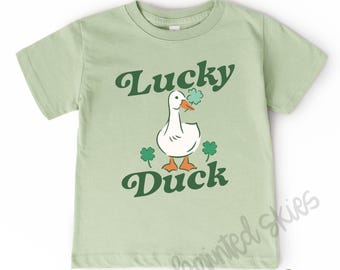 Lucky Duck Funny St. Patrick’s Day kids shirt | cute t-shirt | graphic tee | children | kids | shirt for baby | children | st pattys