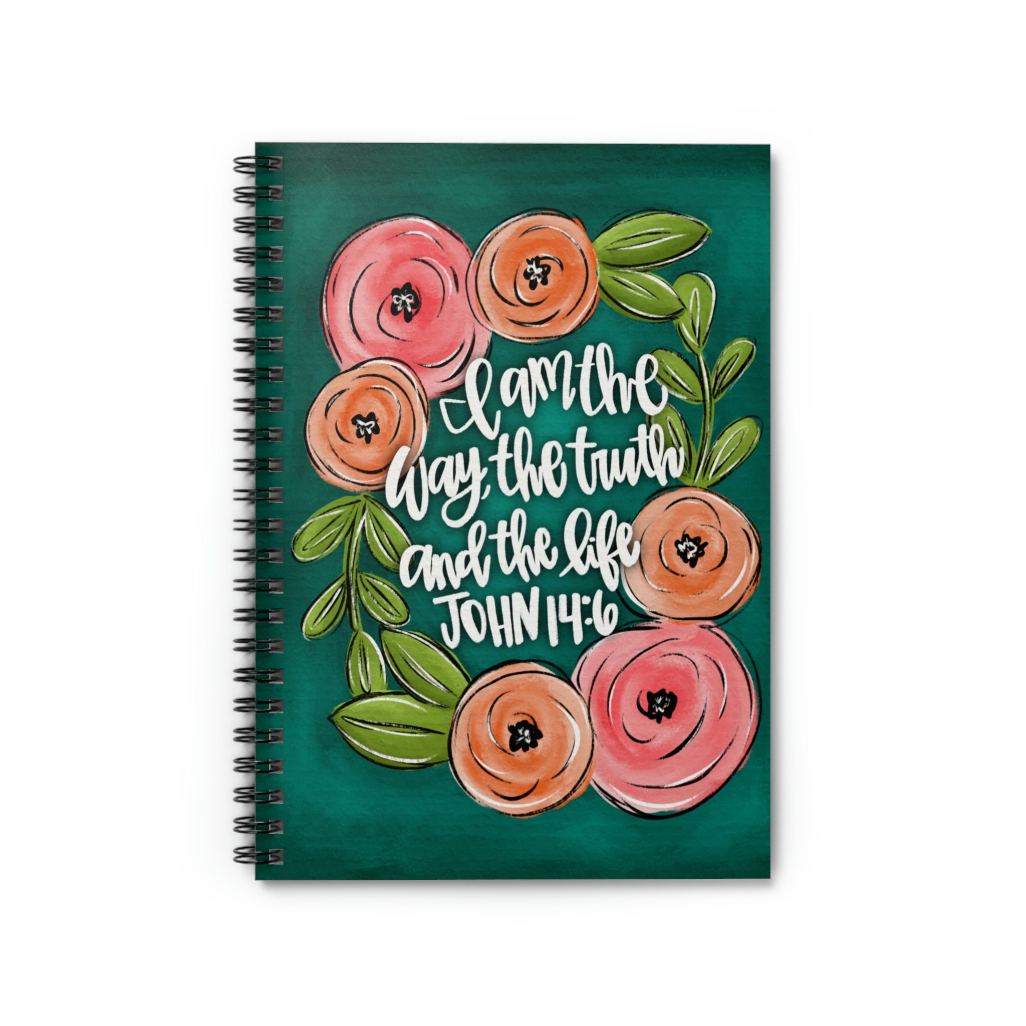 Scripture Notebooks Christian Notebook | Bible Verse Floral Notebook | Keepsake Journal ...