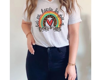Fall graphic tee / fall shirt / tshirt / apparel / football / fall / cute fall shirts / fall shirt women / rainbow / pumpkin