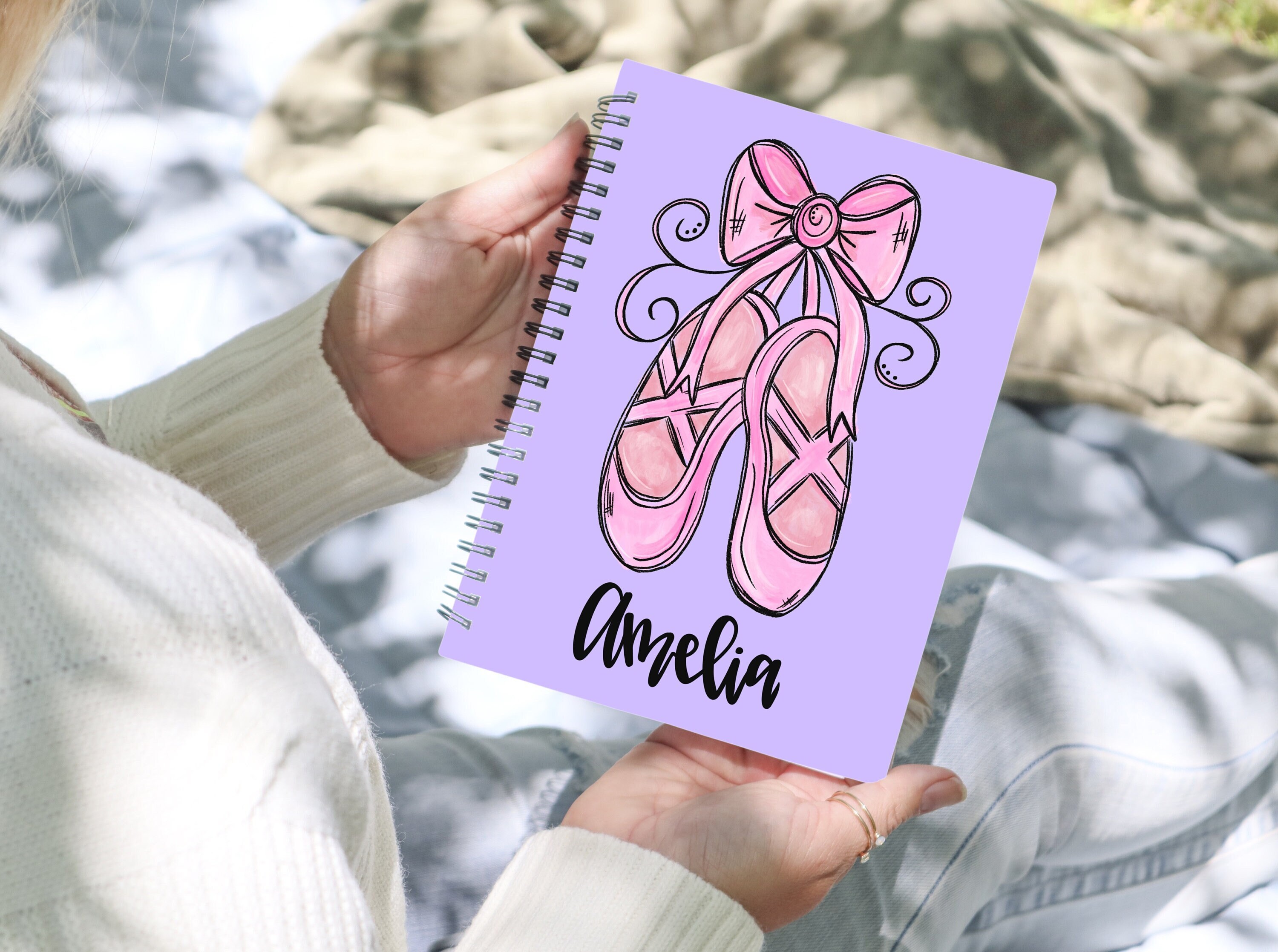Personalized Ballet Journal | Spiral Notebook | Lined Notebook | Cute gift for girls | Ballet gift | Dance Journal | Recital Gift