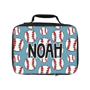 Personalized Baseball Lunch Box | Custom Lunch Bag | Back to school | Kids lunch box | boy | tee ball
